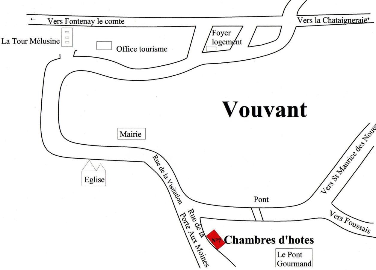 Chambres De La Porte Aux Moines Vouvant Exteriör bild